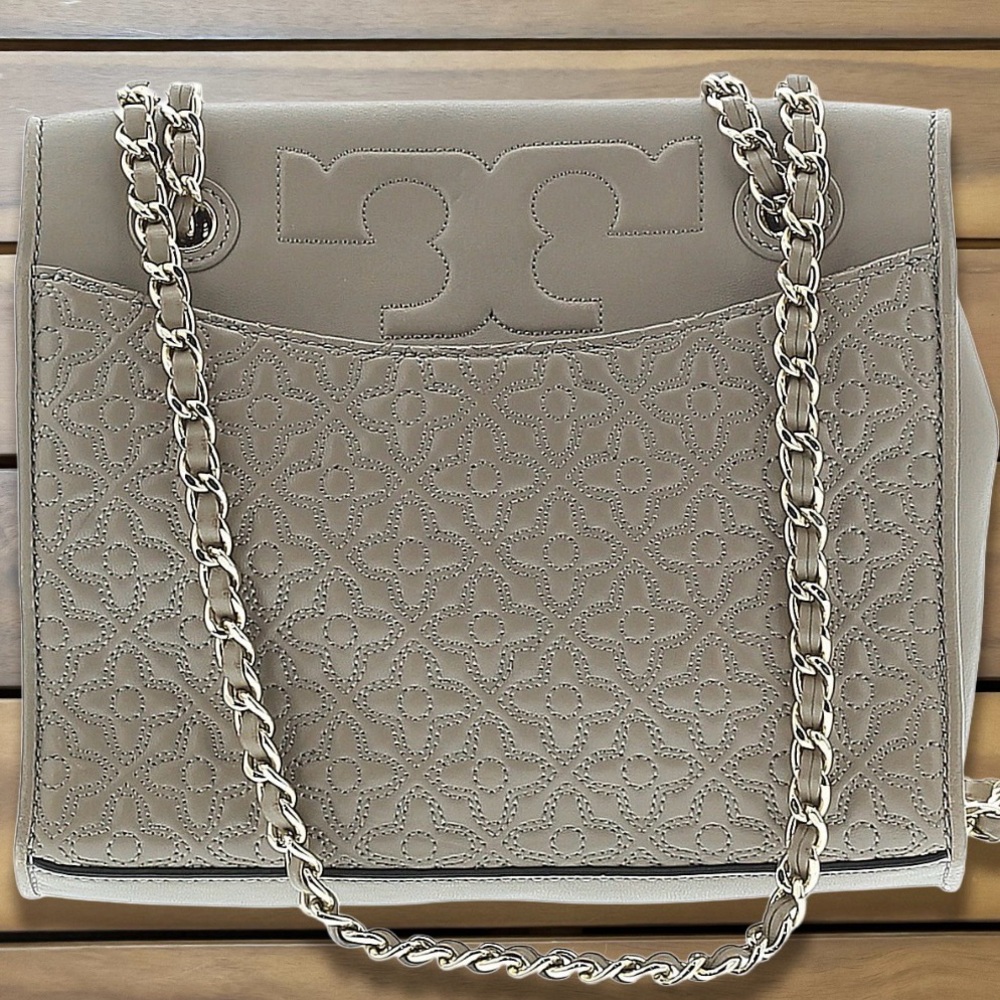 Tory Burch Taupe Quilted Shoulder/crossbody Bag - Picture 3 of 3